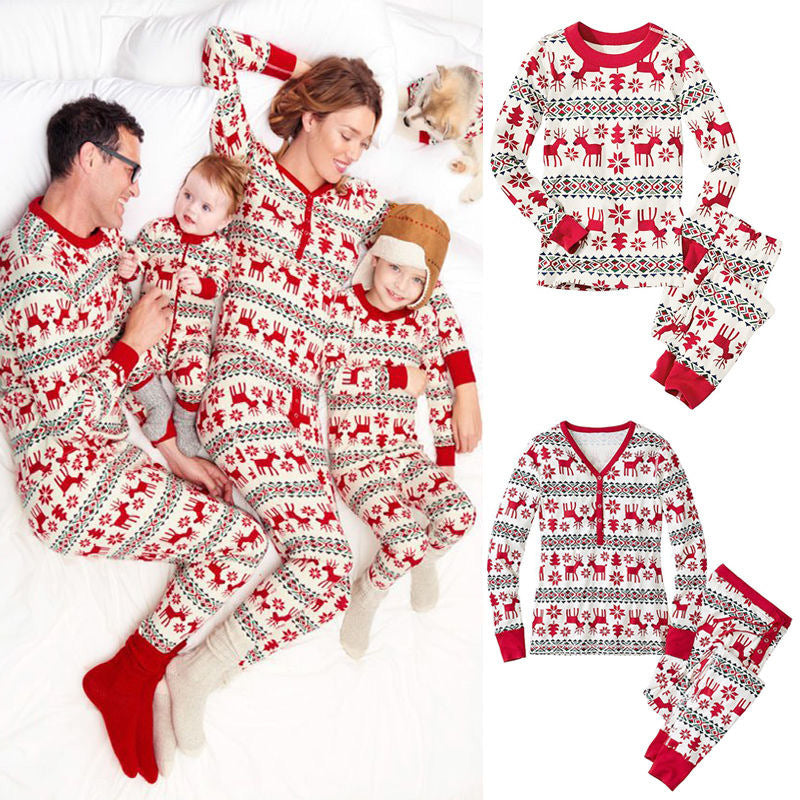 Christmas Parent-Child Printed Pajamas Suit - Best Gifts on Earth