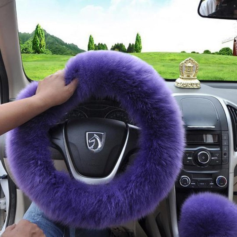 Stunning Car Steering Wheel Wool Cover - Best Gifts on Earth