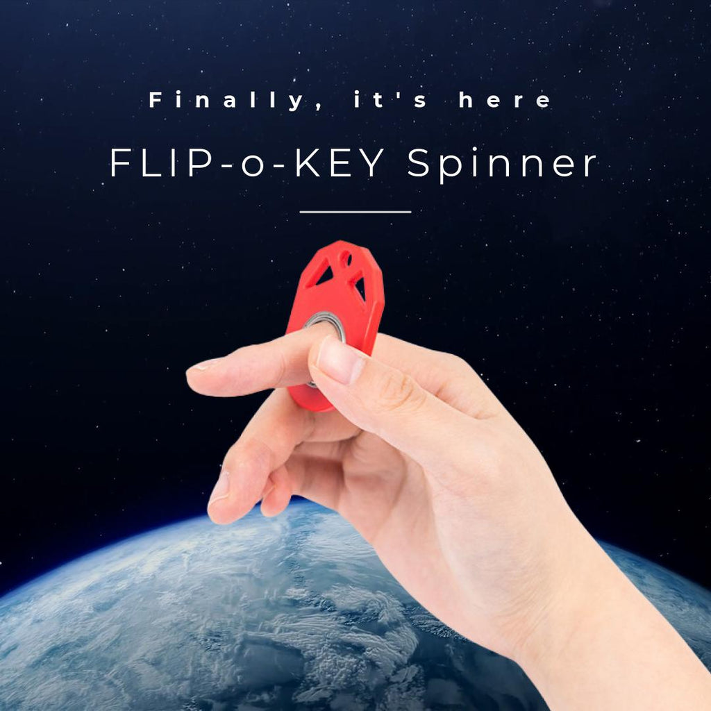 FLIP-o-KEY Keychain Fidget Spinner